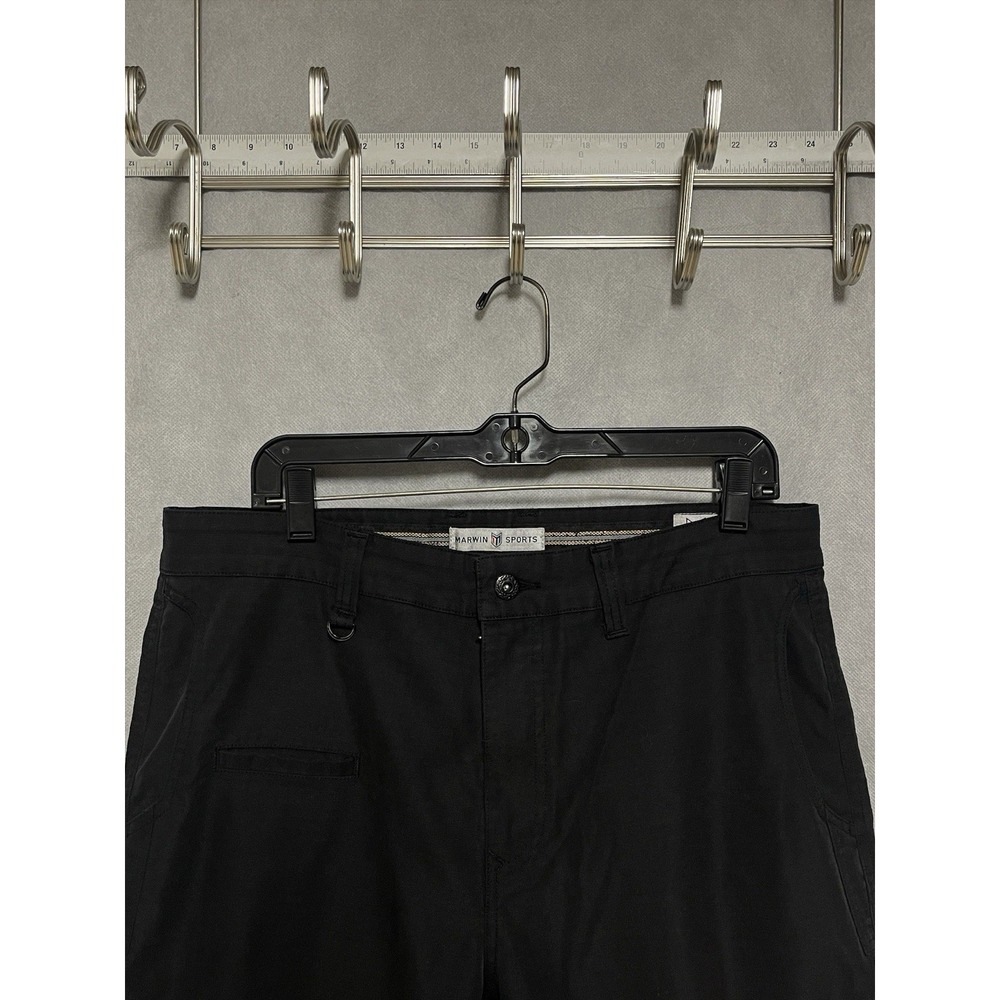 Marwin Sports Pants Men 34x34 Black John Force Racing NASCAR 623 Regular Ripstop